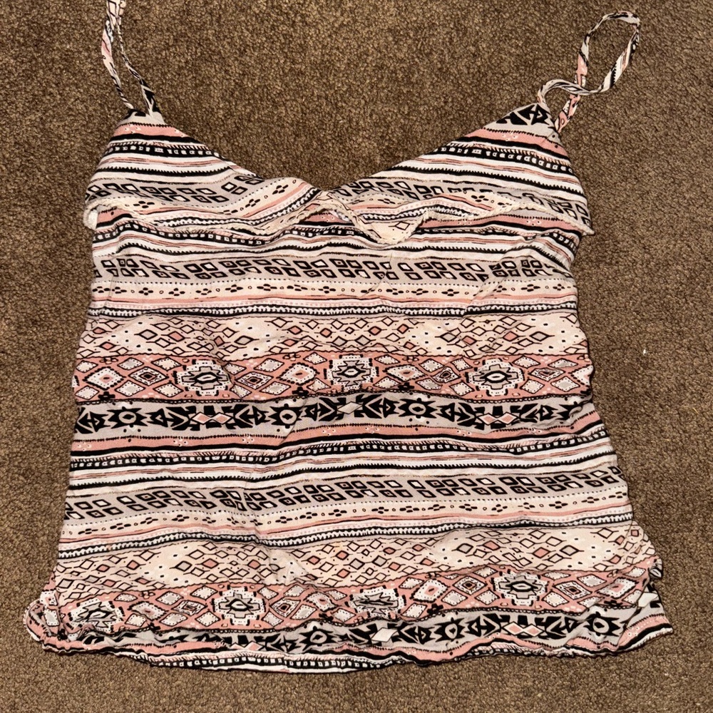 La Hearts Aztec Beach tank top